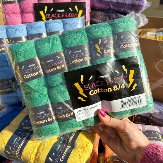 

Black Friday Cotton 8/4 Color Pack (Edition Limitée) - Hobbii
3