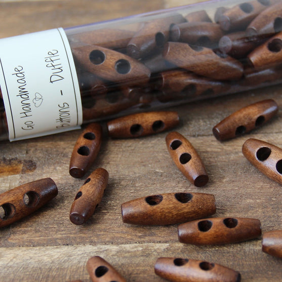 

Boutons en bois allongés - 35 mm - Go Handmade
7