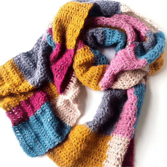 Colour Blocked Scarf