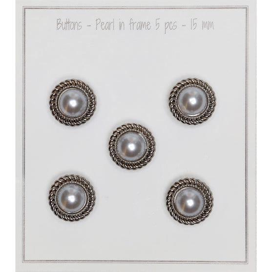 

Boutons perles - 15 mm - 5 pièces - Go Handmade
5