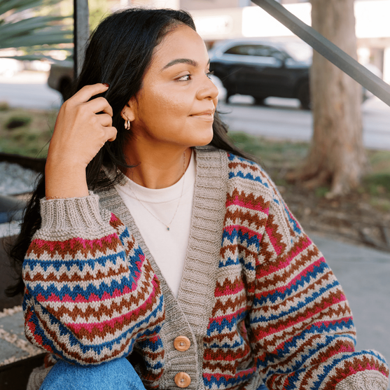 

Ottolie - Gilet Chevron avec Poches
4