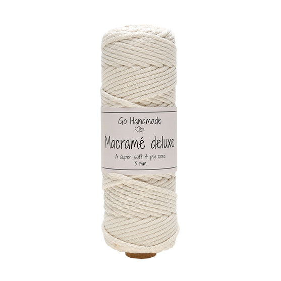 

Macramé Deluxe, 3mm - Go Handmade
2
