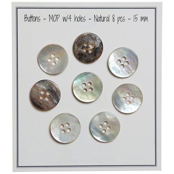 

Boutons de nacre - Naturel - Go Handmade
5