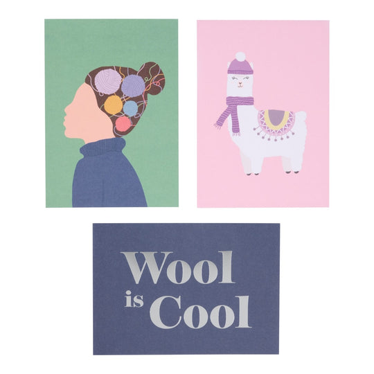 Cartes postales - 6 pièces - Wool Is Cool - Hobbii