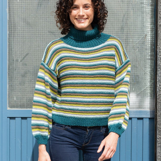 

8036-436 Tricot pull à rayures
2