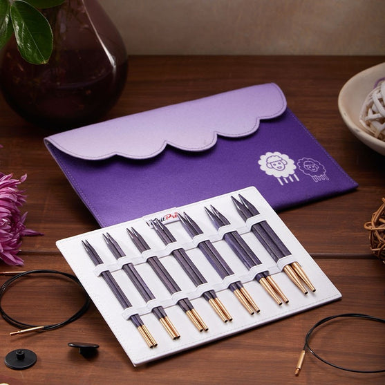 

J'Adore Cubics Deluxe - Set d'aiguilles circulaires interchangeables - KnitPro
5