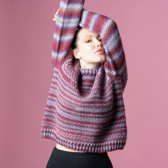 

Anette - Pull Print Point de riz
2
