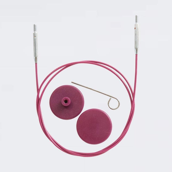 

Câble pivotant Swivel pour aiguilles circulaires interchangeables - Purple - KnitPro
6