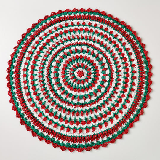 Holly Jolly Christmas Doily - Mandala
