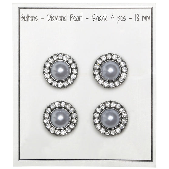 

Boutons Perle avec Pierre - Noirs - Plusieurs Tailles - Go Handmade
1