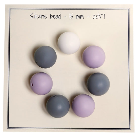 

Perles en silicone. 7 pièces. 15mm - Go Handmade
2