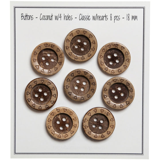 

Boutons coco - Coeurs - Go Handmade
1