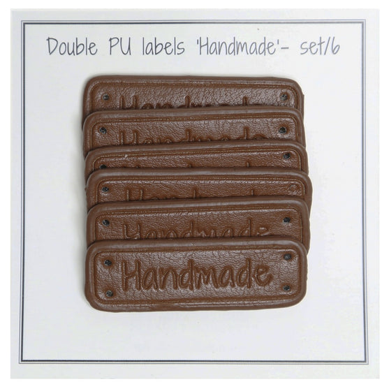 

Étiquettes cuir en polyuréthane "Handmade" 5 x 1,5 cm - Go Handmade
2