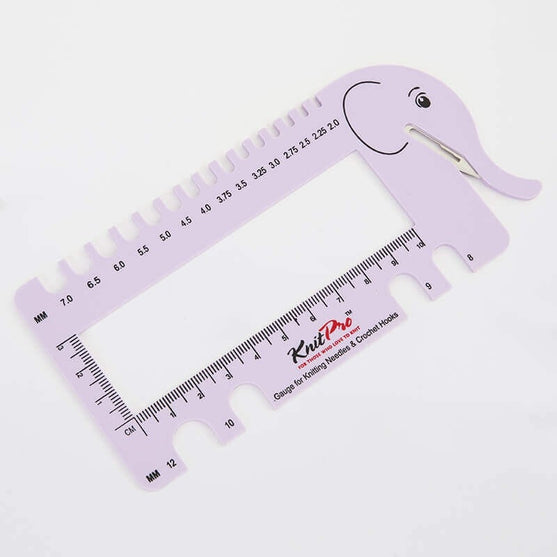 

Jauge pour aiguilles à tricoter et crochets - KnitPro
2