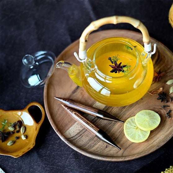 

Ginger - Aiguilles circulaires interchangeables courtes - Bouleau - KnitPro
4