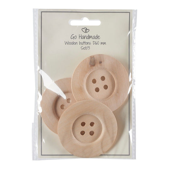 Grands boutons en bois - Go Handmade