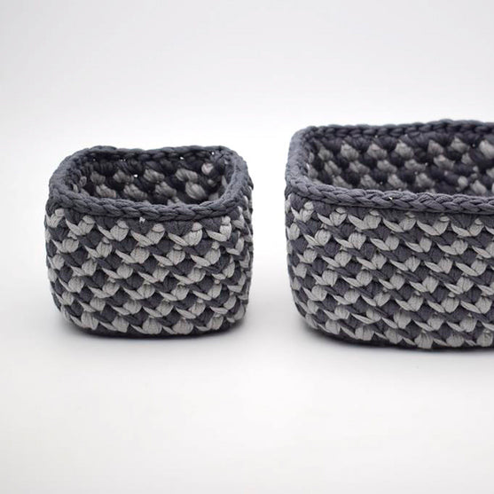 

Oblique Lines Stripes - Paniers carrés
4