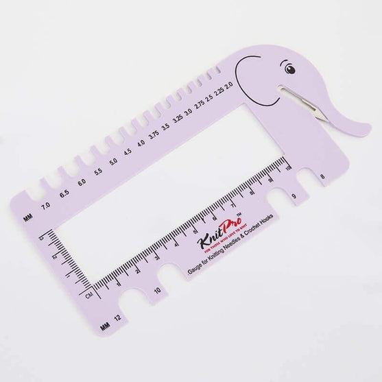 

Jauge pour aiguilles à tricoter et crochets - KnitPro
2