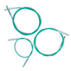 

Câble pivotant Swivel pour aiguilles circulaires interchangeables - Teal - KnitPro
1