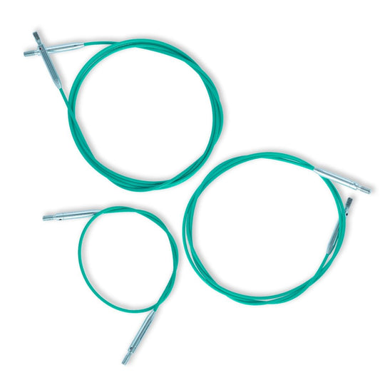 Câble pivotant Swivel pour aiguilles circulaires interchangeables - Teal - KnitPro