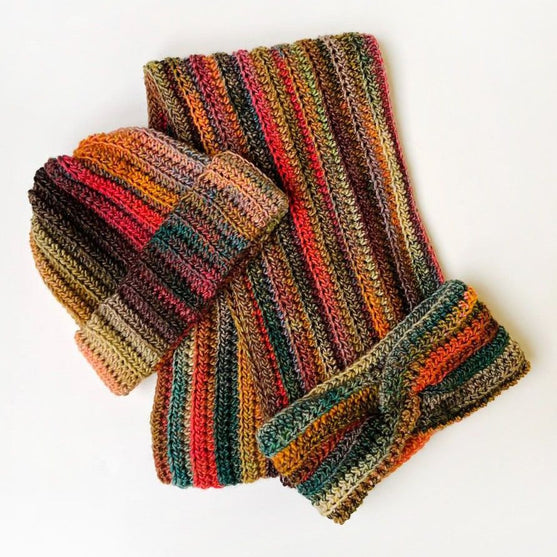 

Autumn Hugs Set - Scarf, Beanie and Headband
6