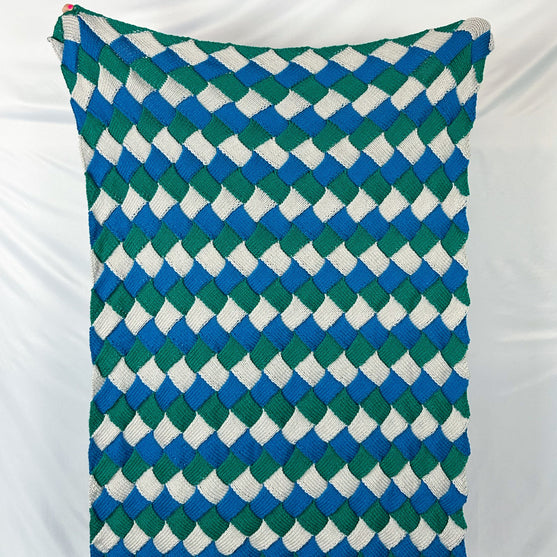 

Woven Blanket - Entrelac blanket
1